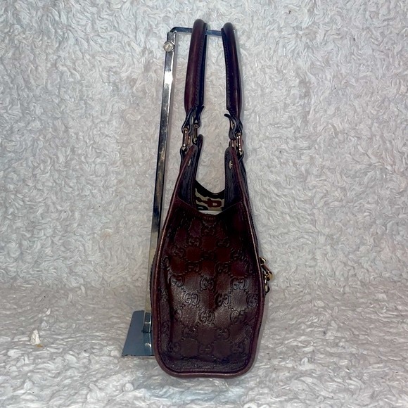 Gucci Joy Bardot GG Guccissima Small Brown Leather Shoulder Bag - Picture 5 of 17